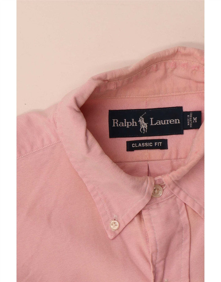 Ralph Lauren Mens Classic Fit Shirt Medium Pink Cotton