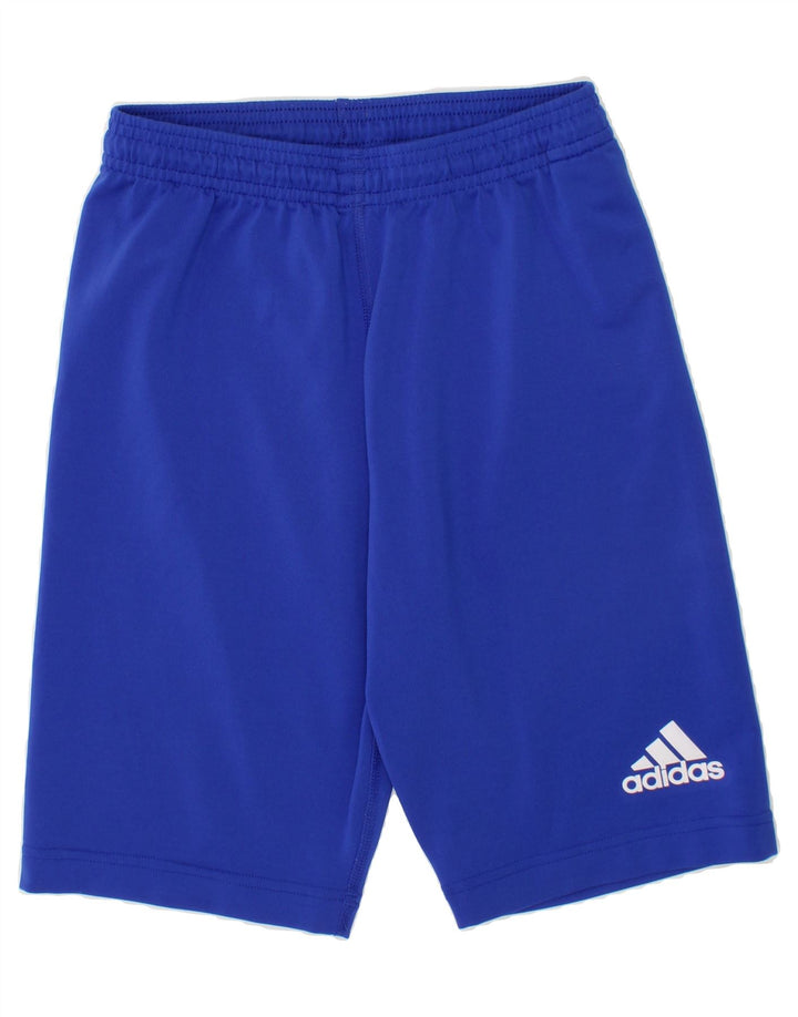 ADIDAS Boys Sport Shorts 13-14 Years Blue Polyester Vintage Adidas and Second-Hand Adidas from Messina Hembry 