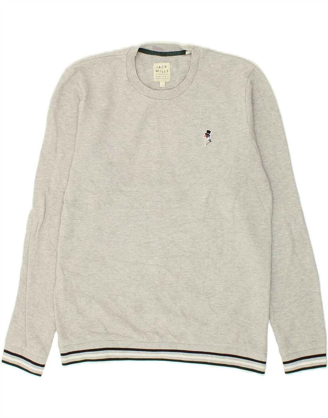 JACK WILLS Mens Sweatshirt Jumper Small Grey Cotton | Vintage Jack Wills | Thrift | Second-Hand Jack Wills | Used Clothing | Messina Hembry 