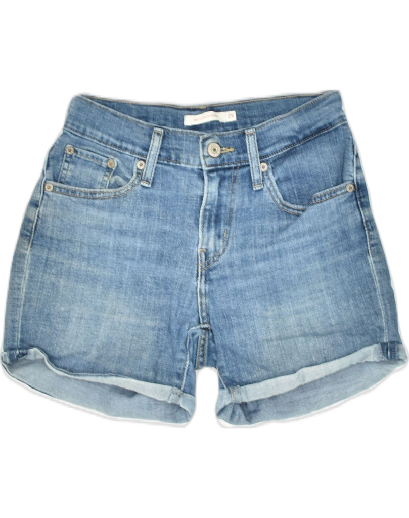 LEVI'S Womens Denim Shorts W25 XS Blue Cotton | Vintage Levi's | Thrift | Second-Hand Levi's | Used Clothing | Messina Hembry 