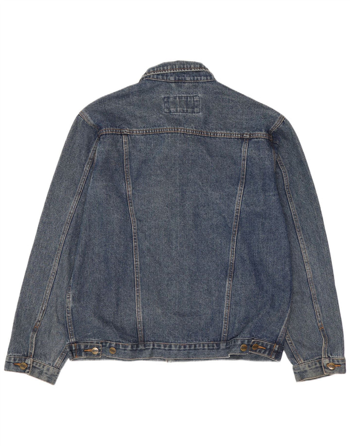 Jeaxxs Mens Denim Jacket UK 38/40 Medium Blue Cotton