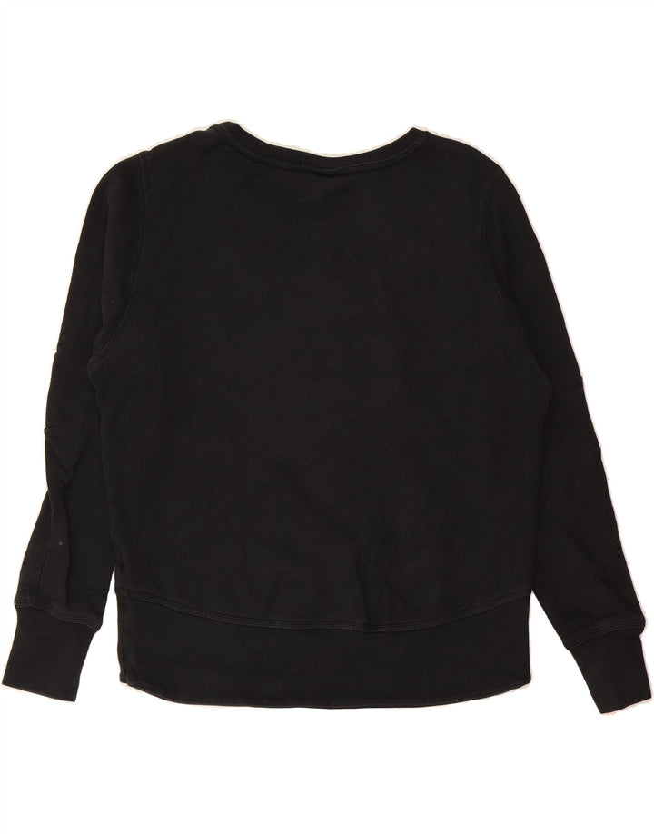 NIKE Womens Oversized Graphic Sweatshirt Jumper UK 16 Large Black Cotton Vintage Nike and Second-Hand Nike from Messina Hembry 