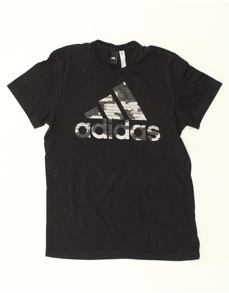 ADIDAS Mens Graphic T-Shirt Top Medium Black Cotton | Vintage Adidas | Thrift | Second-Hand Adidas | Used Clothing | Messina Hembry 