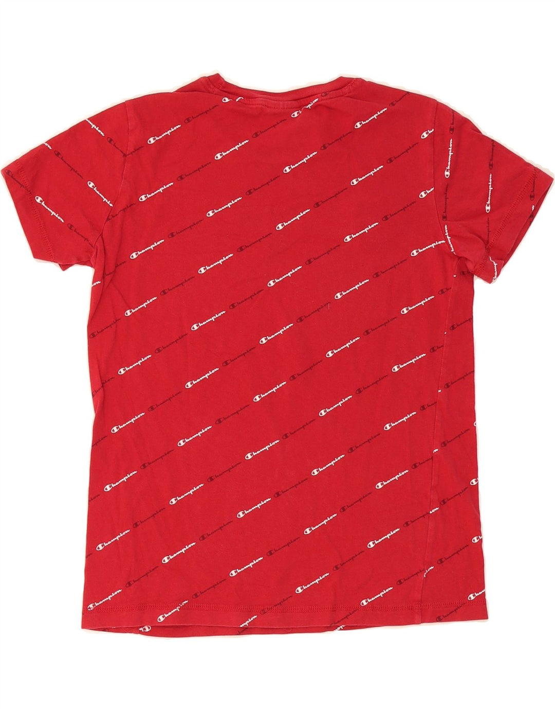 CHAMPION Womens Graphic T-Shirt Top UK 10 Small Red Vintage Champion and Second-Hand Champion from Messina Hembry 