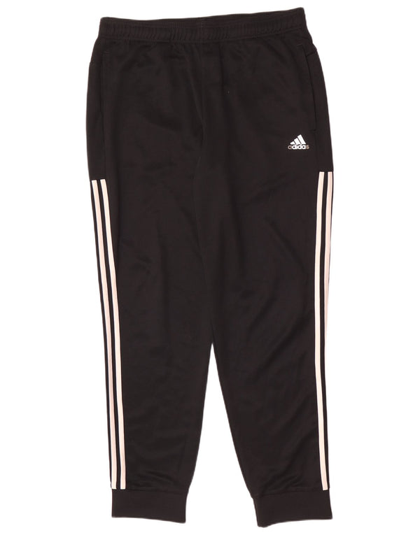 Adidas Mens Tracksuit Trousers Joggers Large Black Polyester