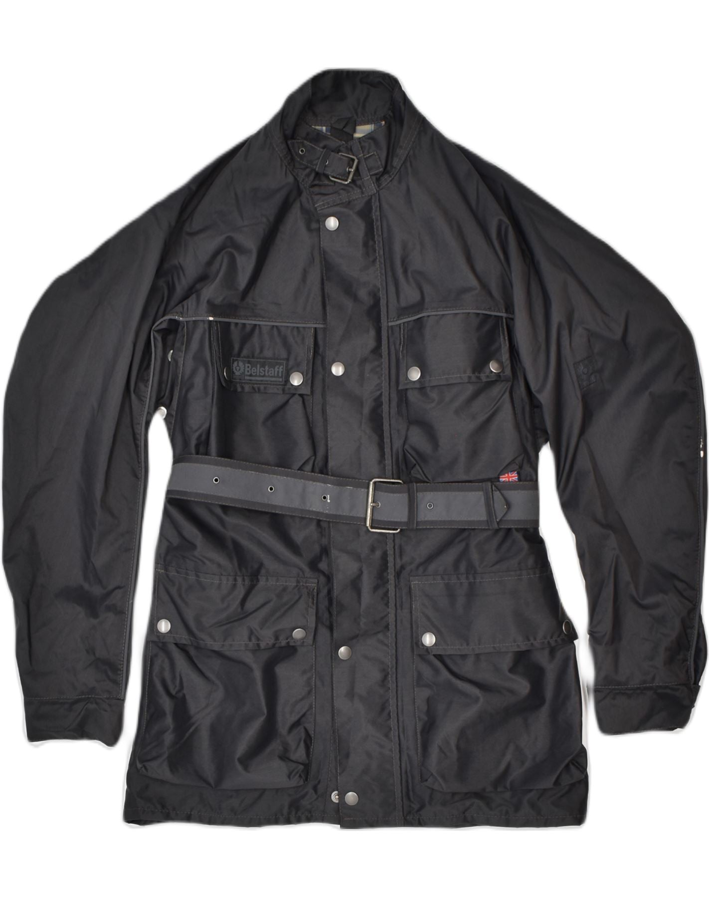 BELSTAFF Mens Utility Jacket UK 42 Large Black Polyamide Motorcycle, Vintage & Second-Hand Clothing Online