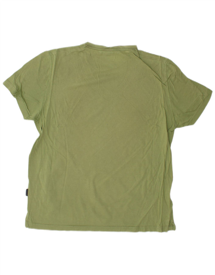AQUASCUTUM Womens T-Shirt Top UK 14 Medium Green Cotton