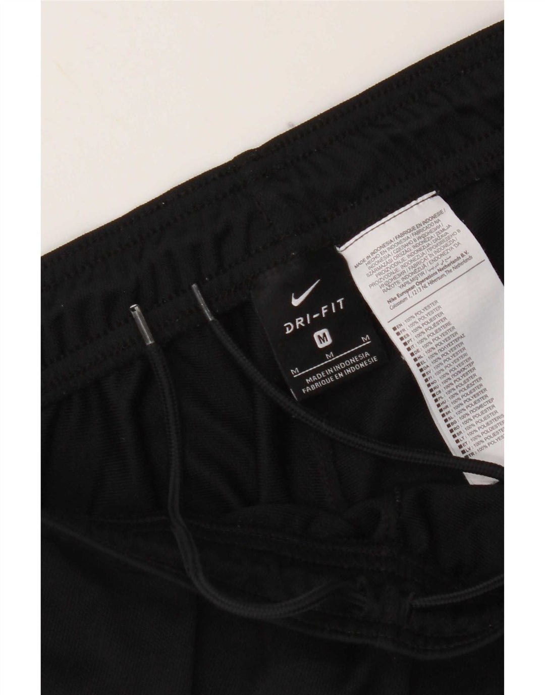 Nike Mens Dri Fit Tracksuit Trousers Medium Black Polyester