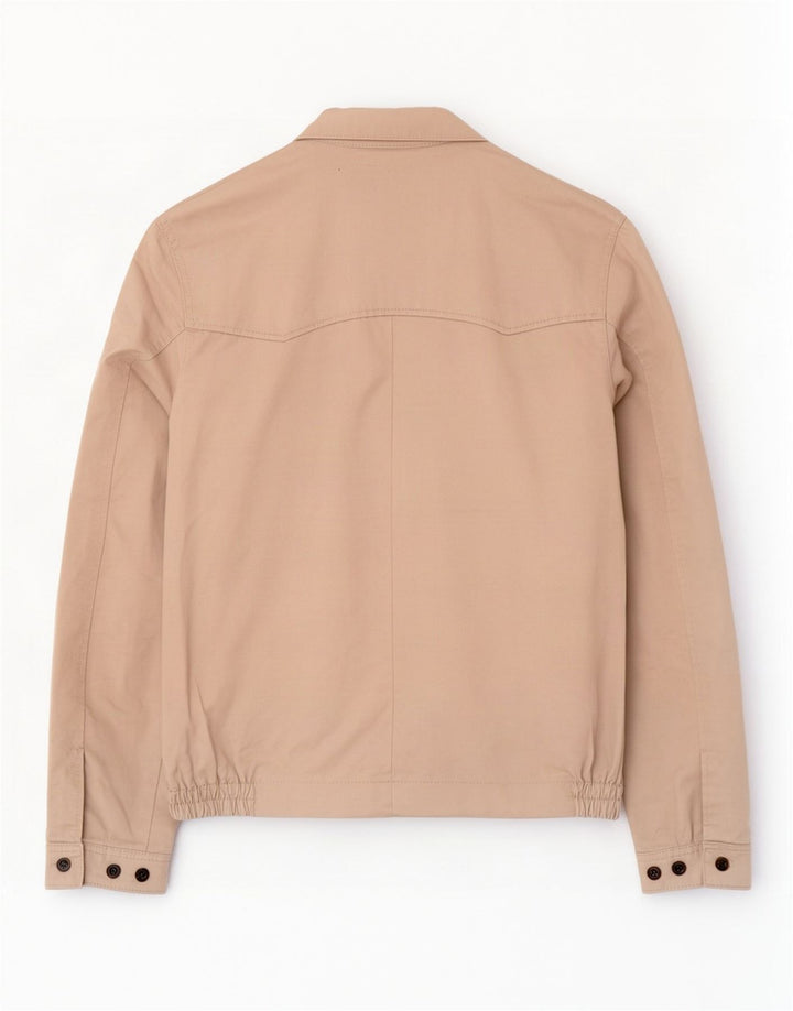 Marks & Spencer Mens Blue Harbour Bomber Jacket UK 38 Medium Beige Cotton