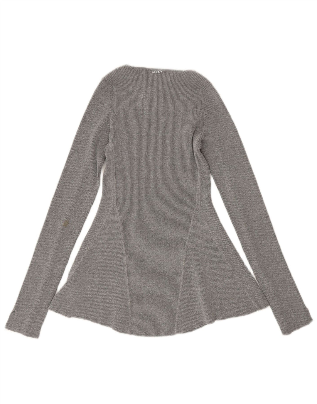 Guess Womens Long Sleeve Blouse Top UK 6 XS Grey Viscose