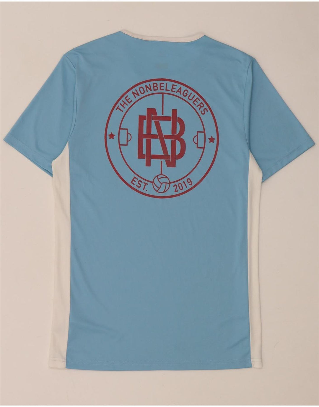 Adidas Mens Climalite Graphic T-Shirt Top Small Blue Colourblock Polyester