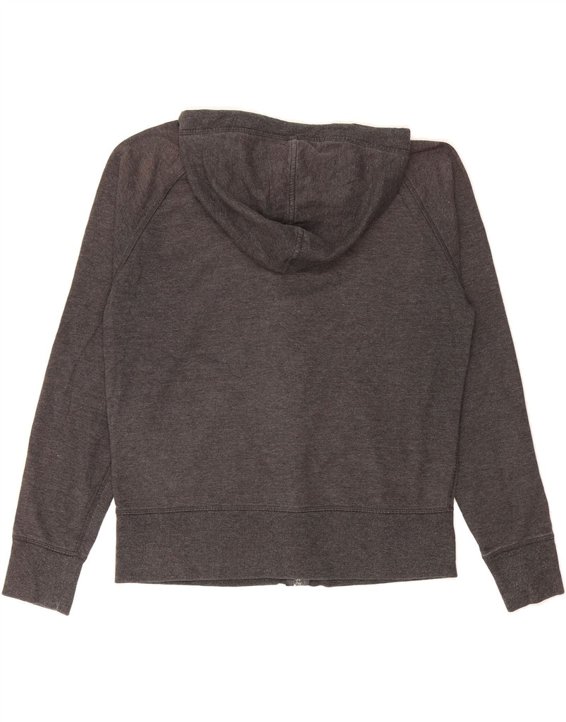 EDDIE BAUER Womens Zip Hoodie Sweater UK 14 Medium Grey Cotton Vintage Eddie Bauer and Second-Hand Eddie Bauer from Messina Hembry 