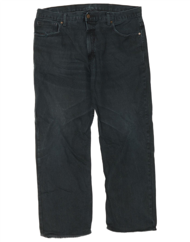 Marks & Spencer Mens Straight Jeans W38 L29 Black Cotton