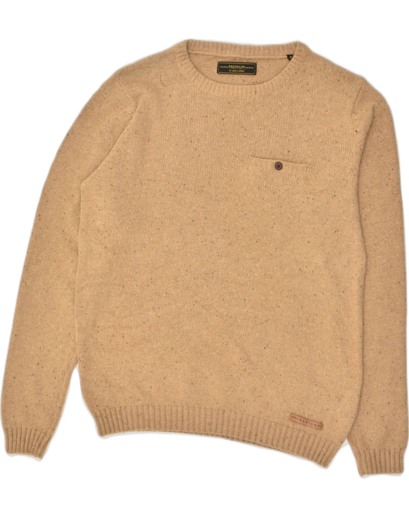 JACK & JONES Mens Crew Neck Jumper Sweater Medium Brown Cotton | Vintage Jack & Jones | Thrift | Second-Hand Jack & Jones | Used Clothing | Messina Hembry 