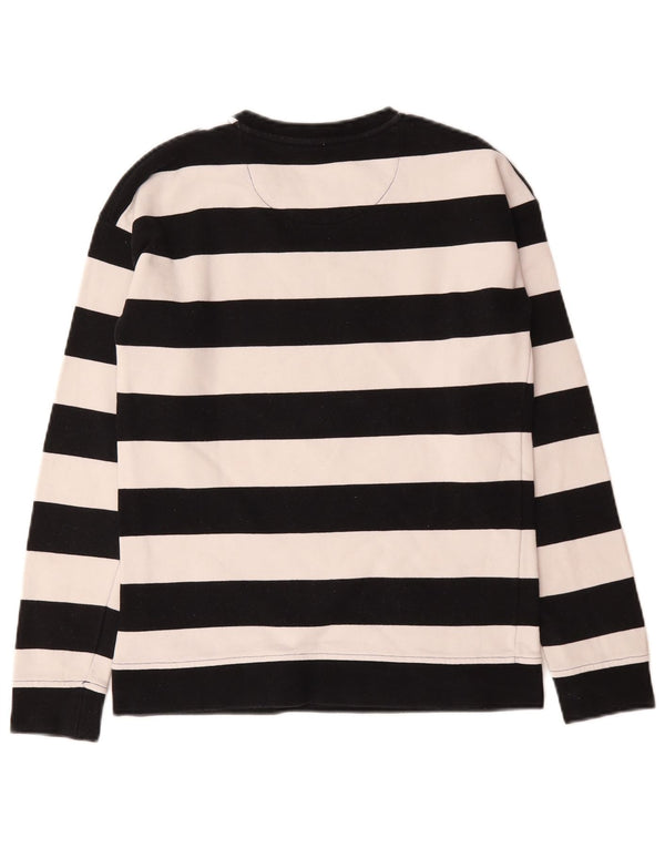Vans Mens Peanuts Graphic Top Long Sleeve Small Black Striped Cotton