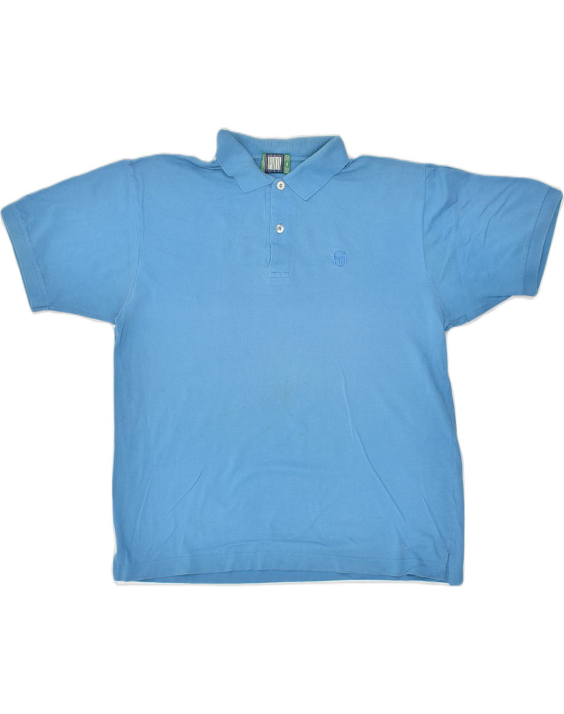 POLO Mens Polo Shirt Medium Blue Cotton | Vintage POLO | Thrift | Second-Hand POLO | Used Clothing | Messina Hembry 