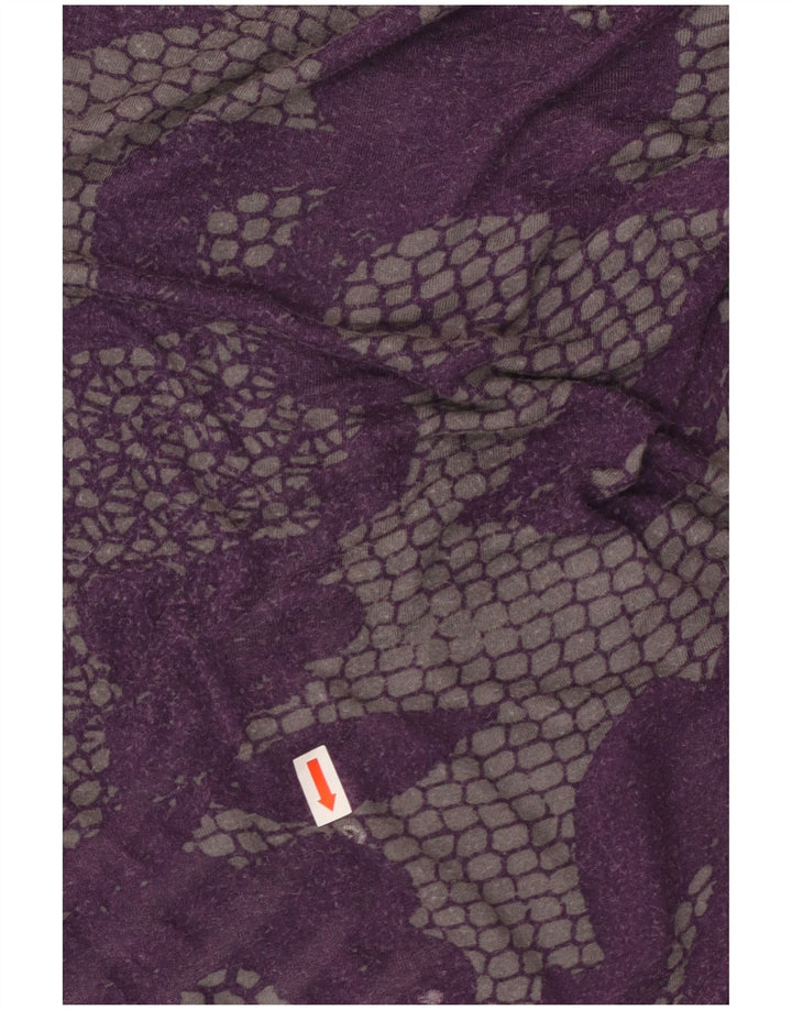 CALVIN KLEIN Womens Blouse Top UK 12 Medium Purple Floral Rayon