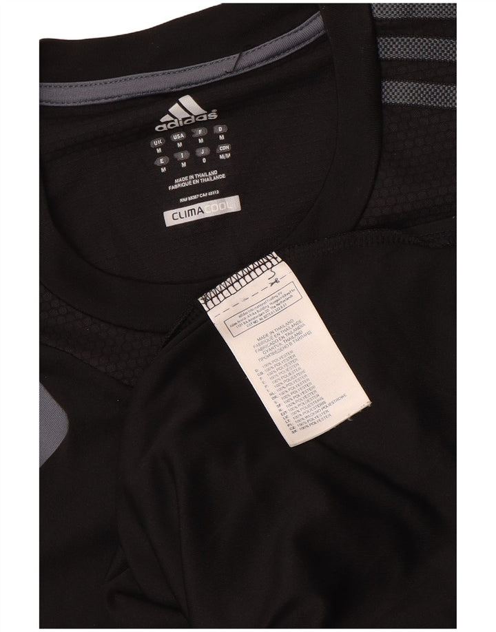 ADIDAS Mens Climacool Vest Top Medium Black Colourblock Polyester