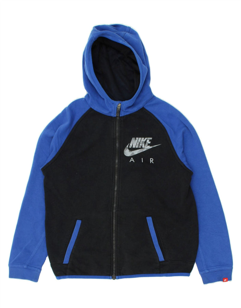 NIKE Boys Air Graphic Zip Hoodie Sweater 12-13 Years Large  Black | Vintage Nike | Thrift | Second-Hand Nike | Used Clothing | Messina Hembry 