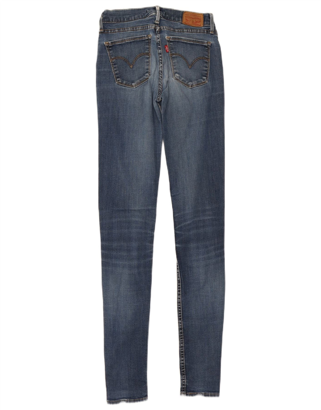 Levi's Womens Super Skinny Jeans W25 L32 Blue Cotton