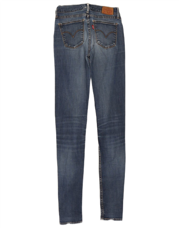 Levi's Womens Super Skinny Jeans W25 L32 Blue Cotton