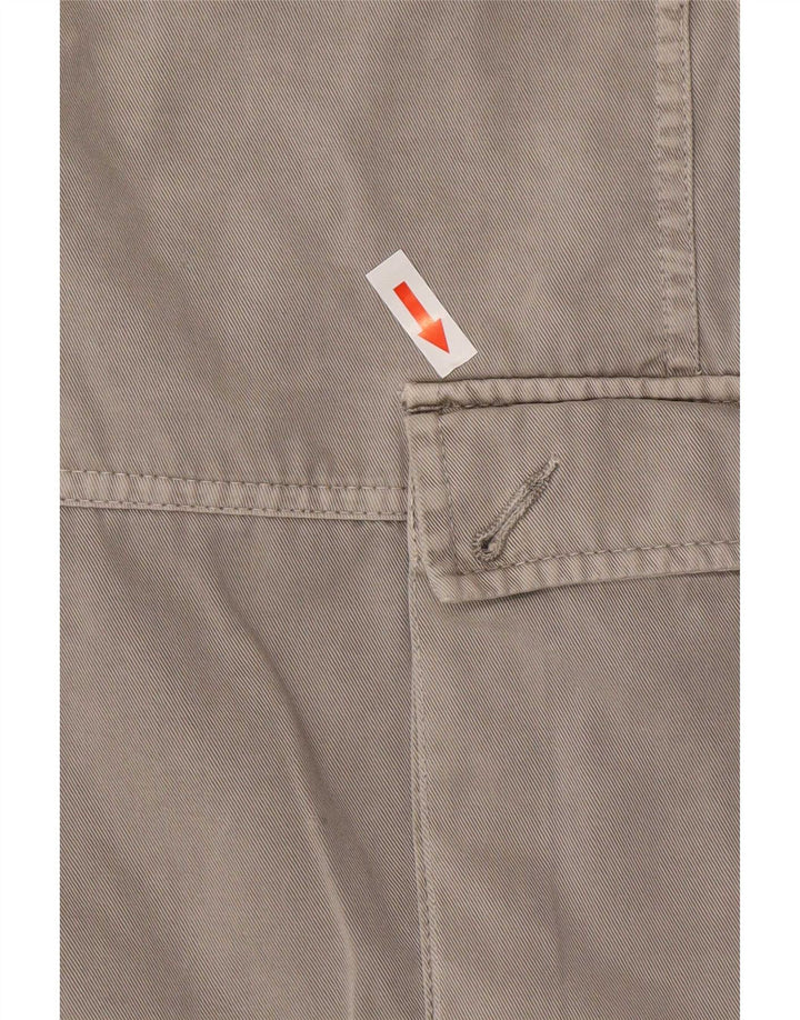 Marlboro Classics Mens Cargo Shorts Large W34 Grey Cotton