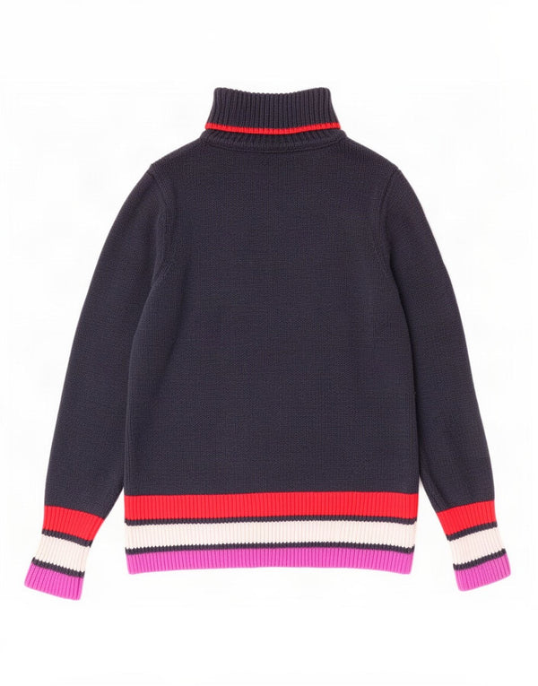 Crew Clothing Womens Roll Neck Jumper Sweater UK 10 Small Navy Blue