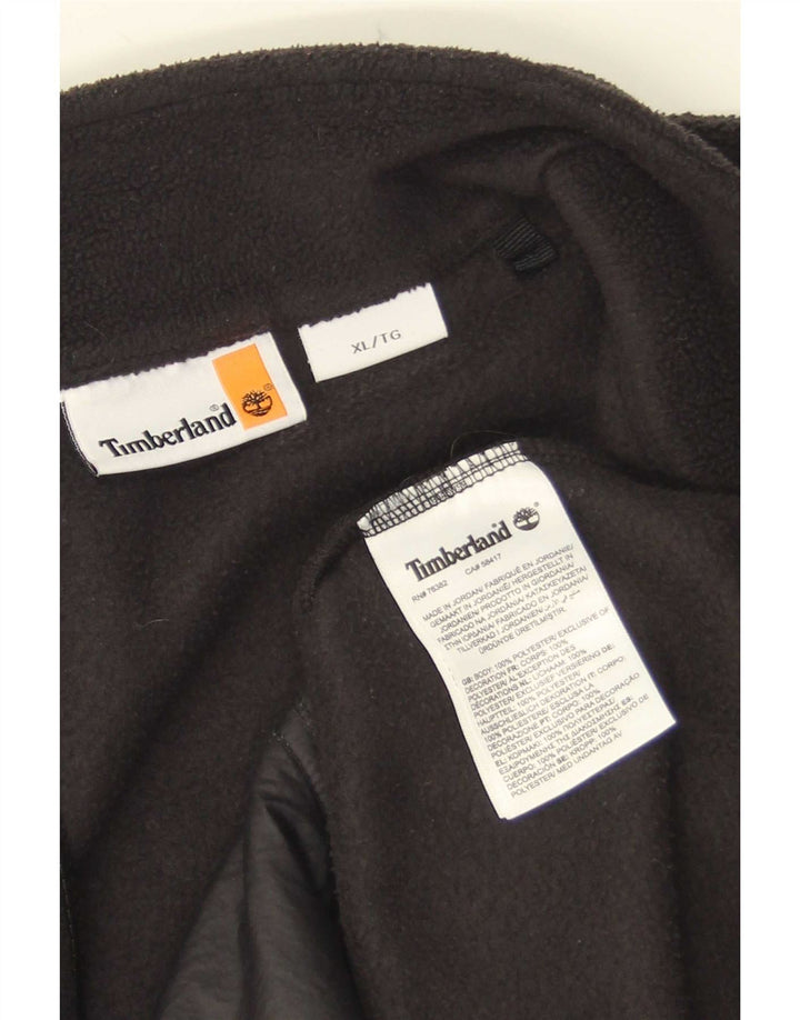 Timberland Mens Fleece Jacket XL Black Polyester