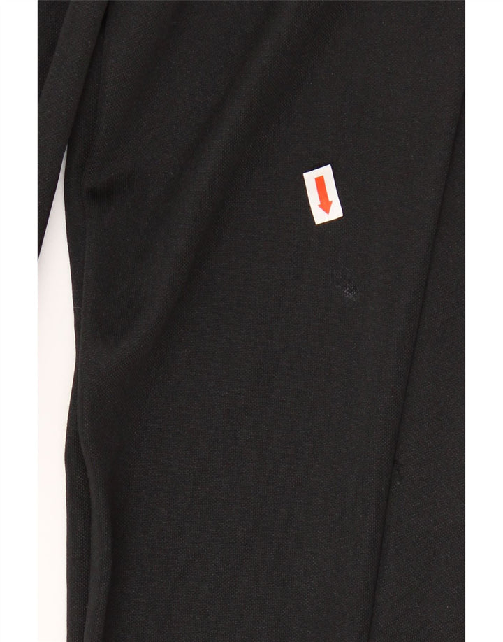 ADIDAS Boys Climalite Tracksuit Trousers 13-14 Years XL Black Polyester