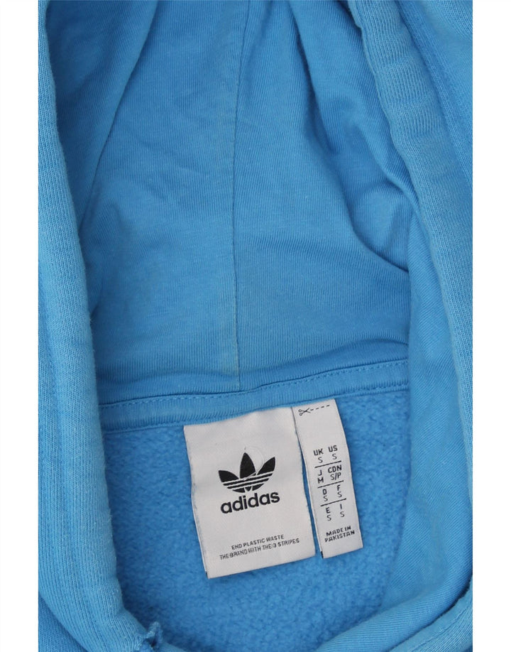 ADIDAS Mens Hoodie Jumper Small Blue Vintage Adidas and Second-Hand Adidas from Messina Hembry 