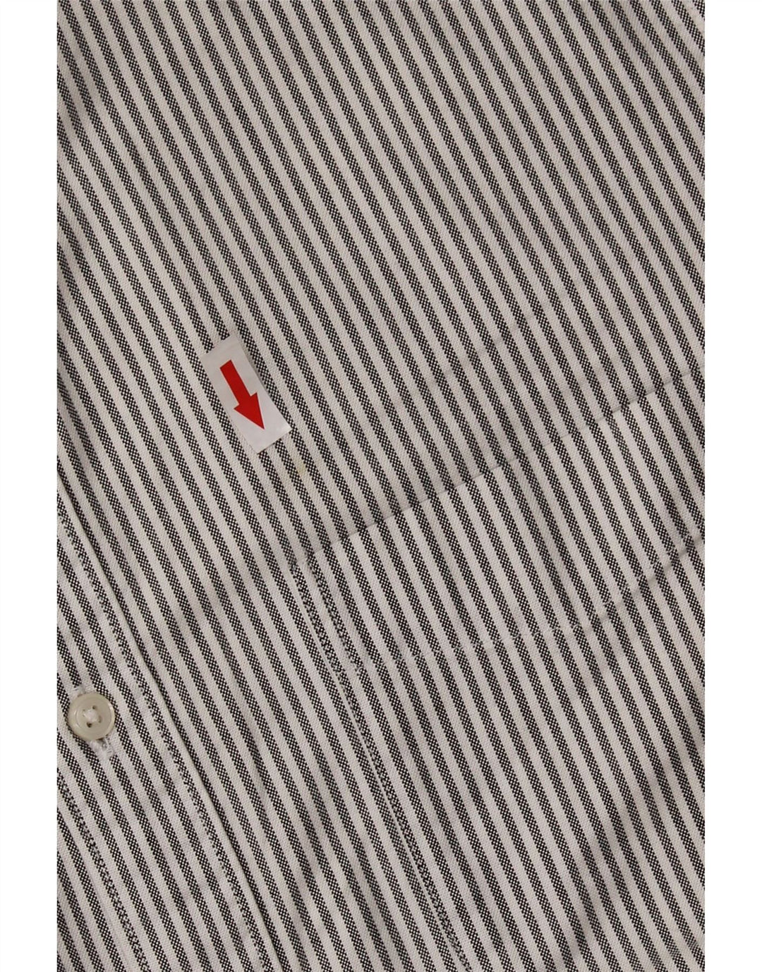 J. CREW Mens Oxford Slim Fit Shirt Medium Grey Pinstripe Cotton