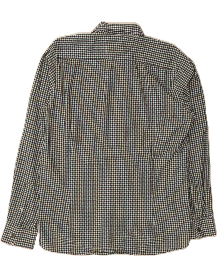 TED BAKER Mens London Shirt Size 3 Medium Green Check Cotton Vintage Ted Baker and Second-Hand Ted Baker from Messina Hembry 