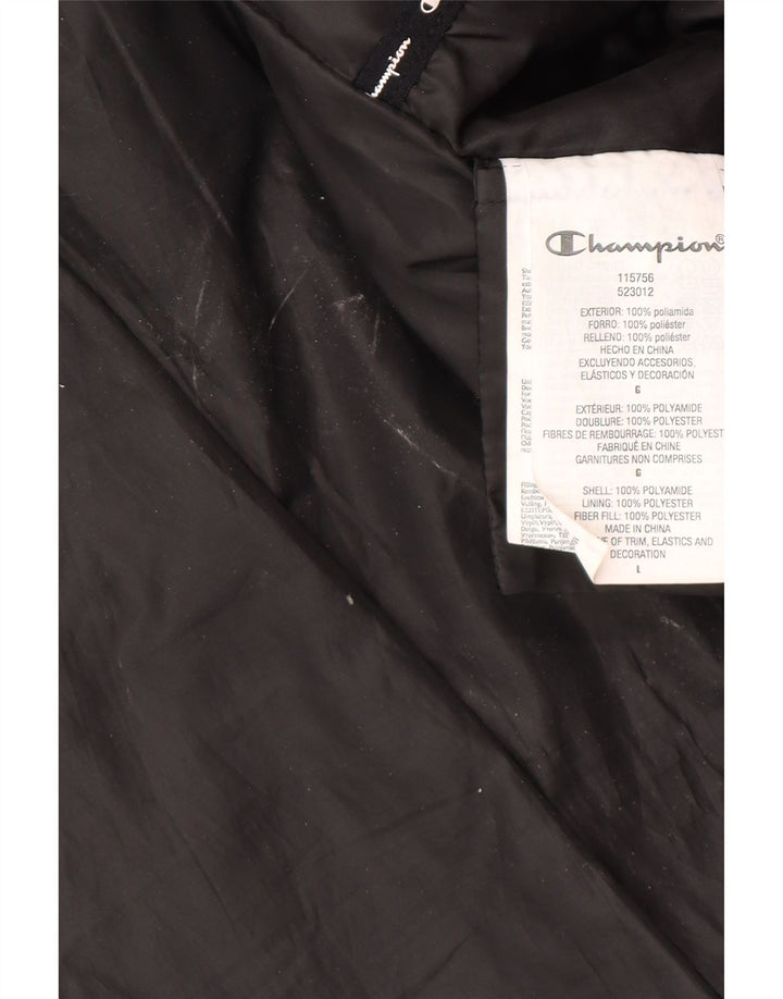 Champion Mens Padded Jacket UK 40 Large Black Polyamide