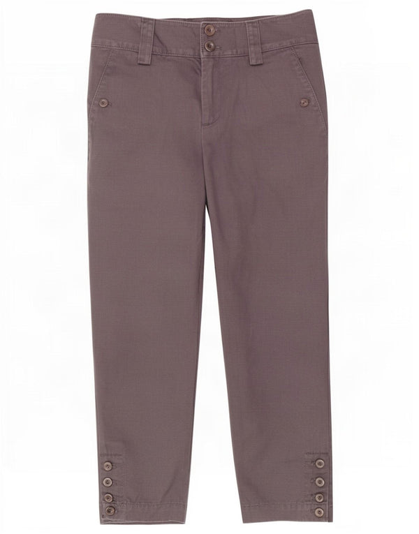 Gap Womens Tapered Cropped Trousers UK 6 Small W26 L23 Grey Cotton
