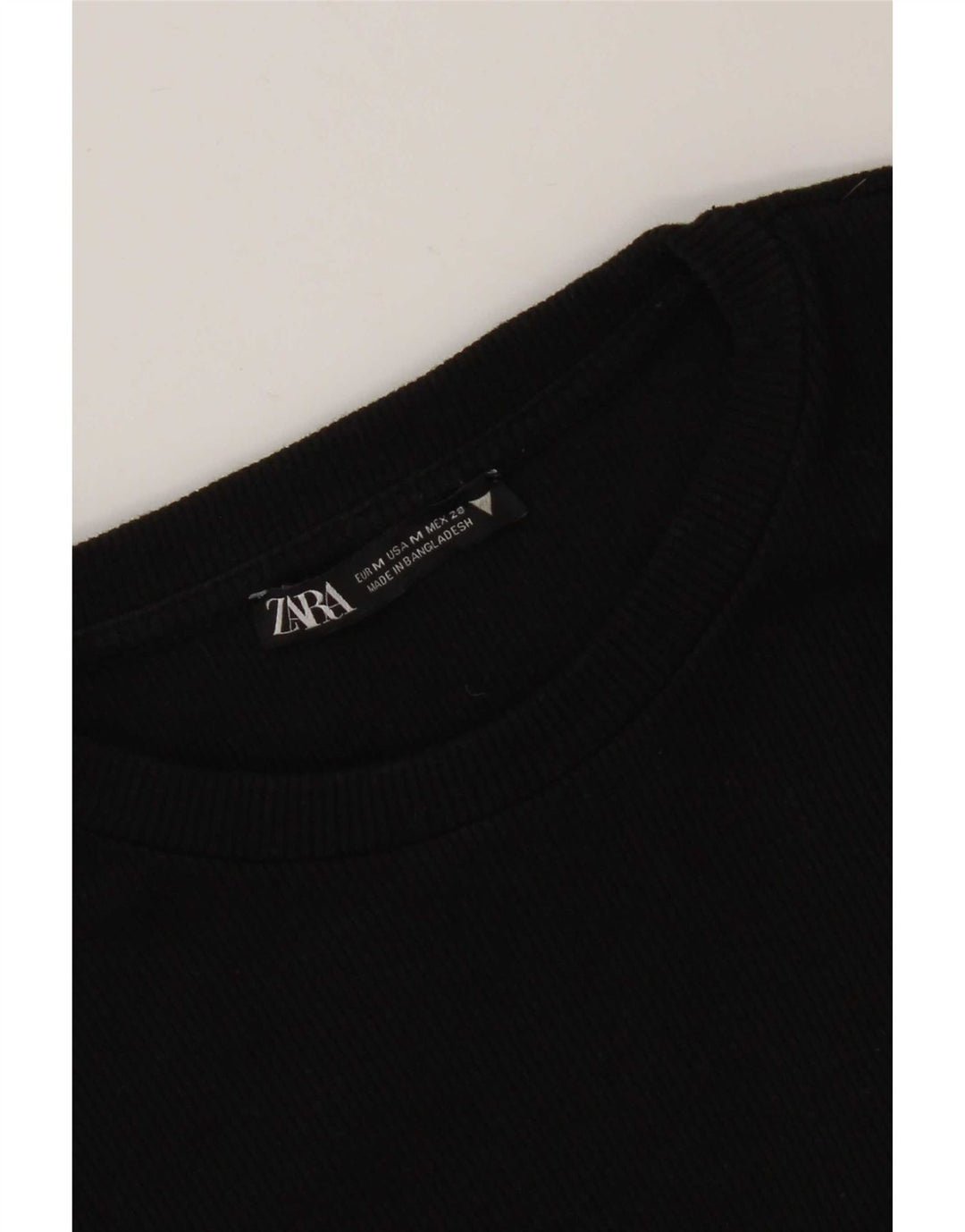 Zara Womens Jumper Dress UK 12 Medium Black