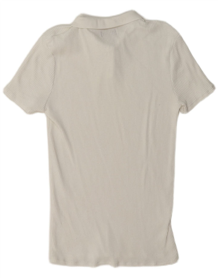 Zara Mens Polo Shirt XL White