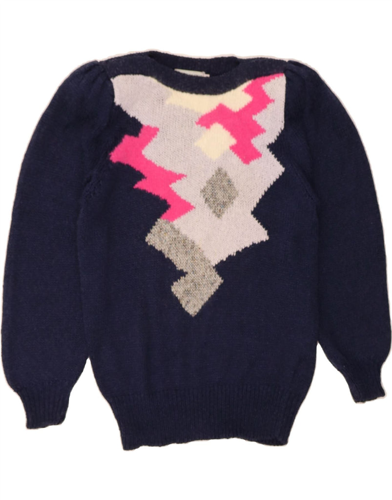 CARTHAGO Womens Boat Neck Jumper Sweater EU 38 Medium Navy Blue Vintage Carthago and Second-Hand Carthago from Messina Hembry 