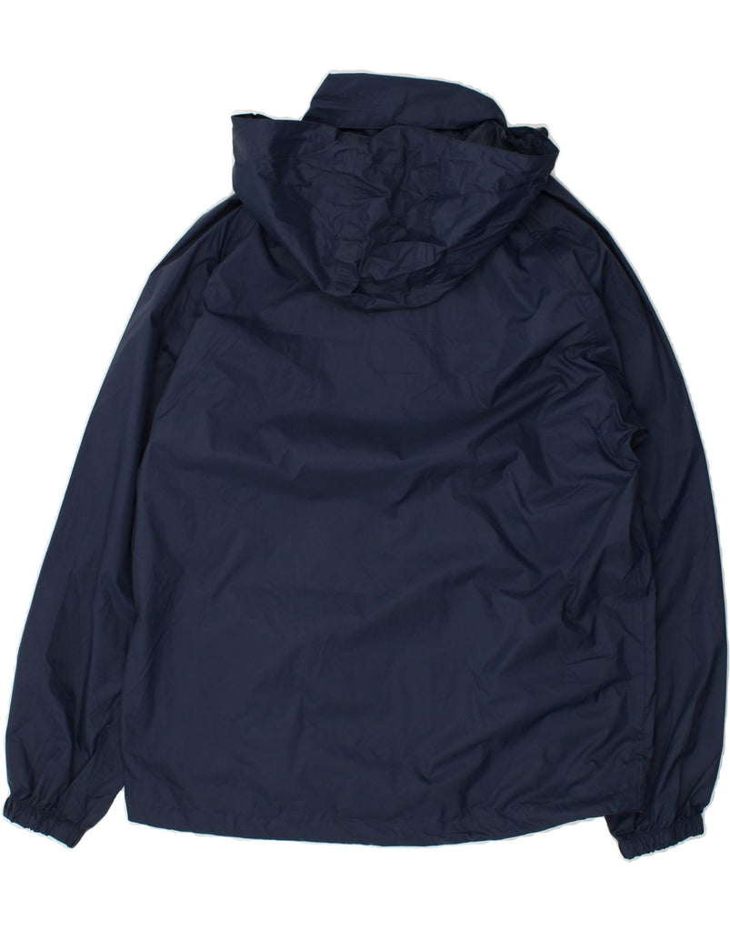 MOUNTAIN WAREHOUSE Mens Hooded Rain Jacket UK 36 Small Navy Blue Nylon | Vintage Mountain Warehouse | Thrift | Second-Hand Mountain Warehouse | Used Clothing | Messina Hembry 