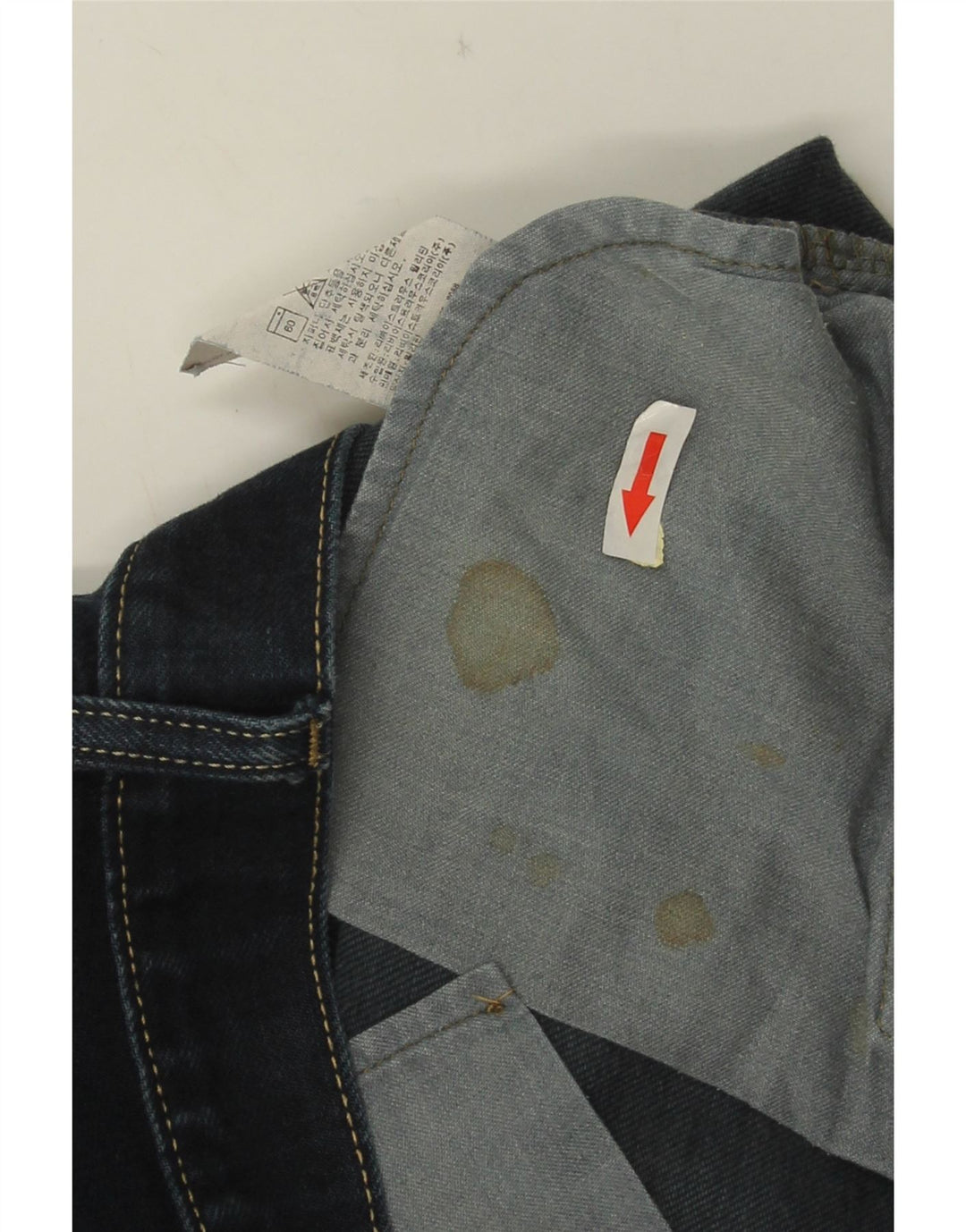 Levi's Mens 506 Straight Jeans W36 L29 Navy Blue Cotton