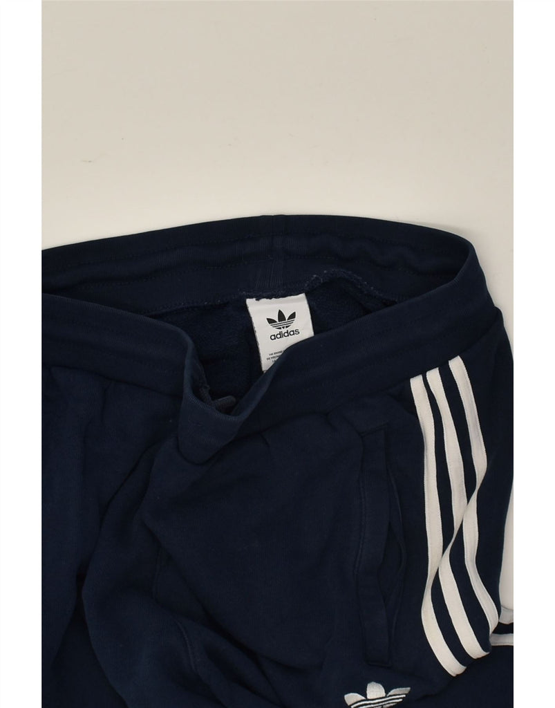 ADIDAS Mens Tracksuit Trousers Joggers Medium Navy Blue Cotton | Vintage Adidas | Thrift | Second-Hand Adidas | Used Clothing | Messina Hembry 