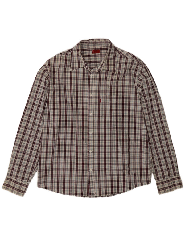 Levi's Mens Shirt Large Multicoloured Check Cotton