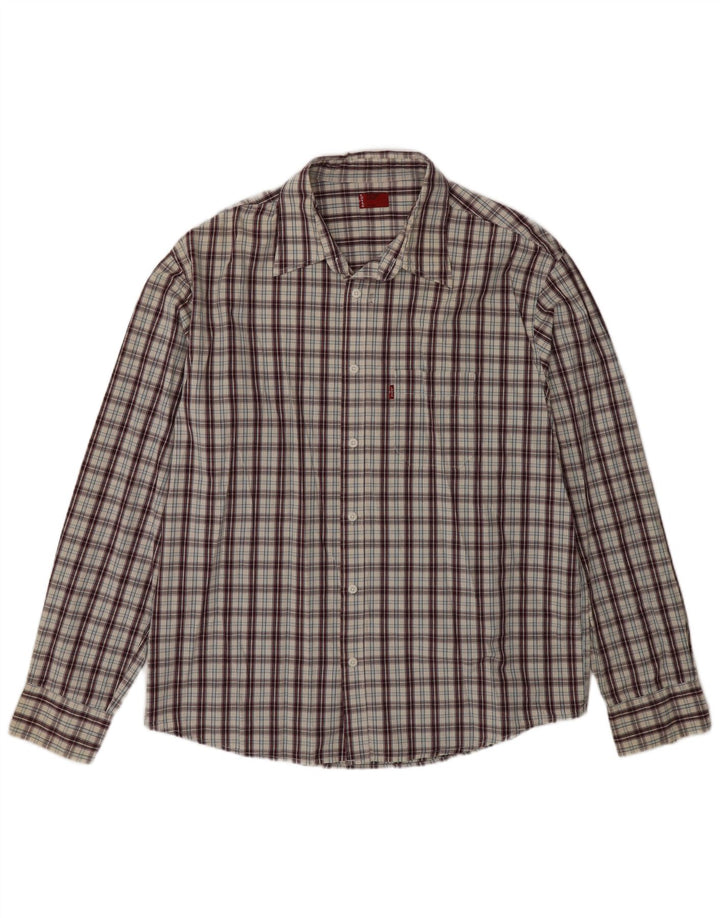 Levi's Mens Shirt Large Multicoloured Check Cotton