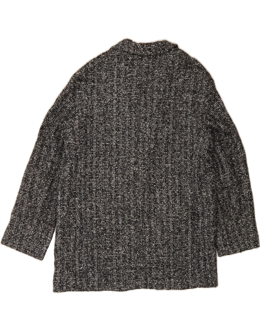 MASSIMO DUTTI Womens Overcoat EU 40 Medium Grey Flecked Cotton Vintage Massimo Dutti and Second-Hand Massimo Dutti from Messina Hembry 