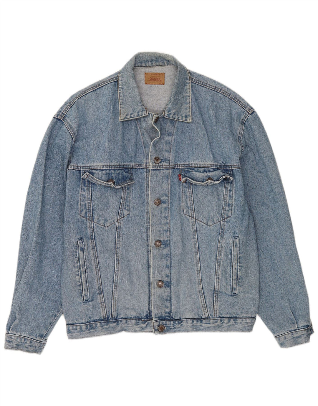 Levi's Mens Denim Jacket UK 40 Large Blue
