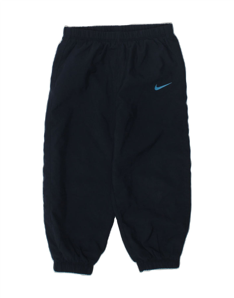 NIKE Boys Tracksuit Trousers Joggers 2-3 Years Navy Blue Polyester | Vintage Nike | Thrift | Second-Hand Nike | Used Clothing | Messina Hembry 