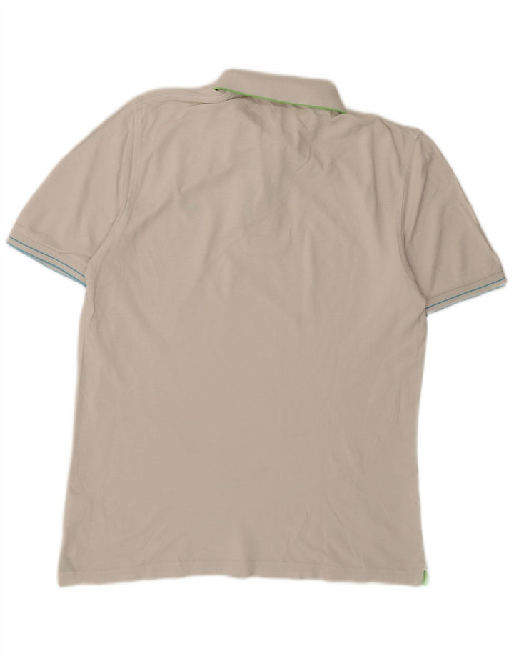 Sun68 Mens Polo Shirt Small White Cotton