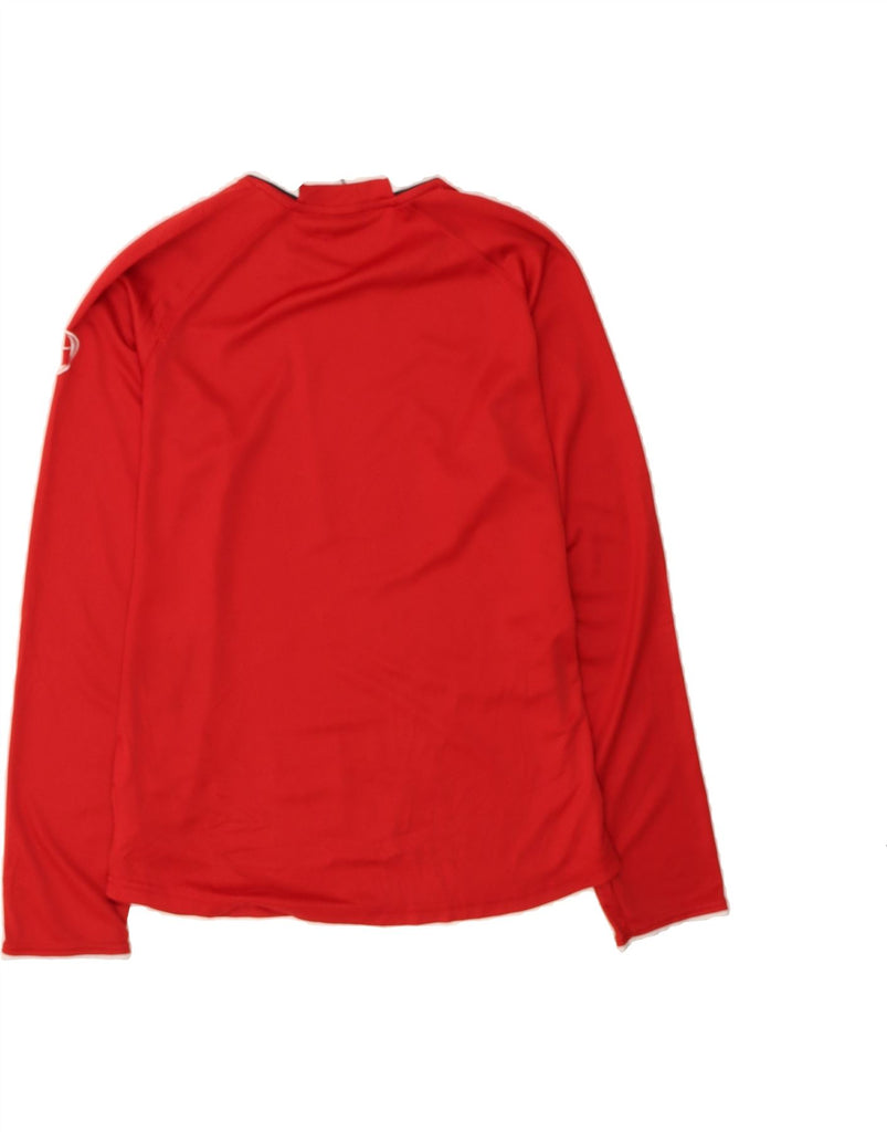 NIKE Womens Graphic Top Long Sleeve UK 16/18 XL Red Polyester Vintage Nike and Second-Hand Nike from Messina Hembry 
