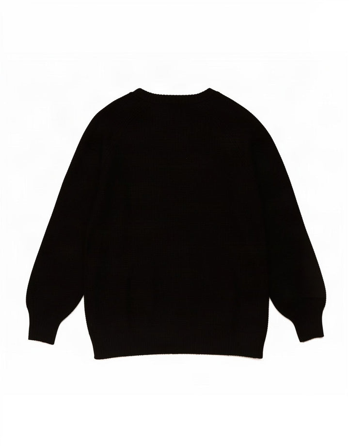 Gap Womens Crew Neck Jumper Sweater UK 12 Medium Black Nylon