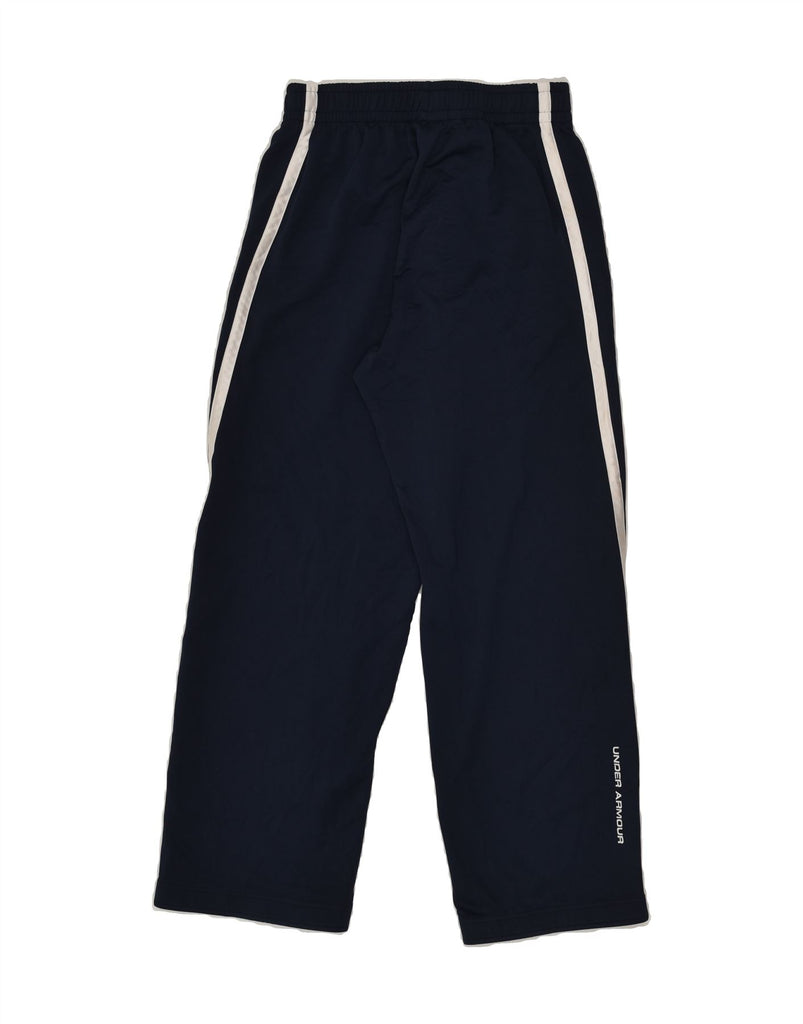 UNDER ARMOUR Mens Tracksuit Trousers Medium Navy Blue Polyester | Vintage Under Armour | Thrift | Second-Hand Under Armour | Used Clothing | Messina Hembry 