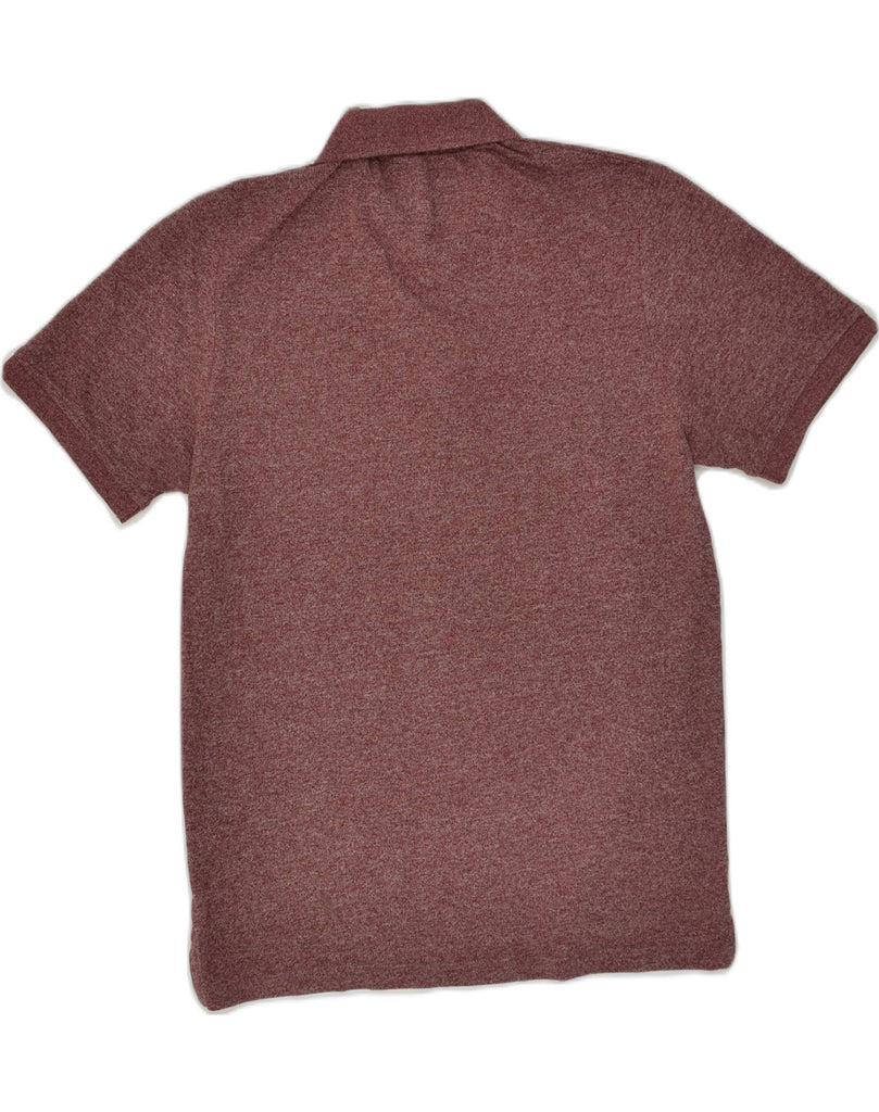 JACK & JONES Mens Polo Shirt Medium Maroon Cotton | Vintage Jack & Jones | Thrift | Second-Hand Jack & Jones | Used Clothing | Messina Hembry 